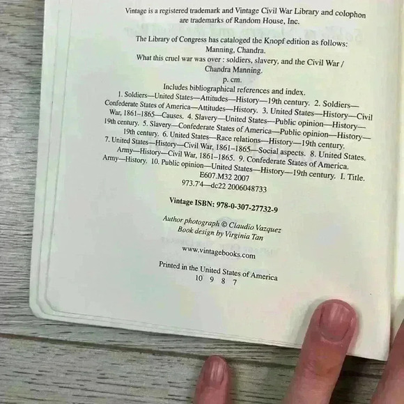 What This Cruel War Was Over by Chandra Manning - Picture 5 of 5